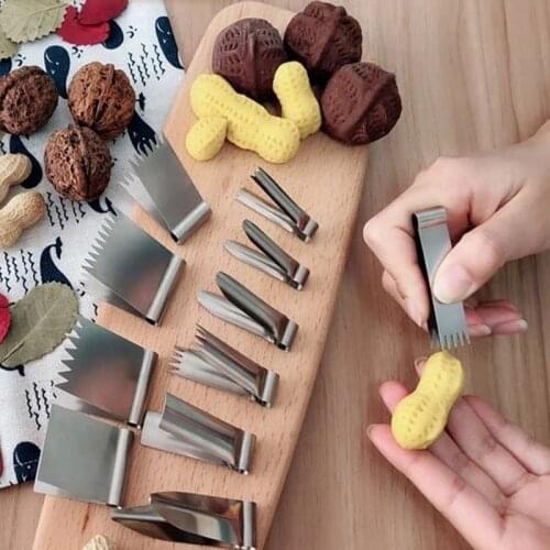 11 Styles Stainless Steel Walnut Cake Molds Cake Decorating Tools Clips Baking Bread Dessert Pastry Decoration Clips