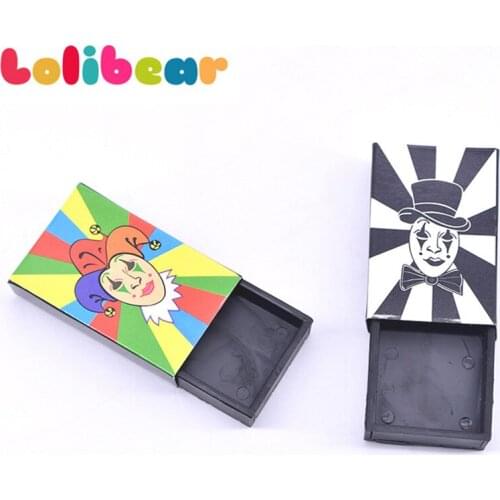 2pc/set Tenyo Synchro Boxes/Match Box Magic Tricks Close-up Magia Mystery Box Mentalism Illusion Gimmick Props Toys for Kids