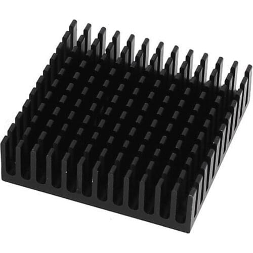 2 x Black Aluminum Radiator Heat Sink Heat Sink 40 x 40 mm x 11 mm