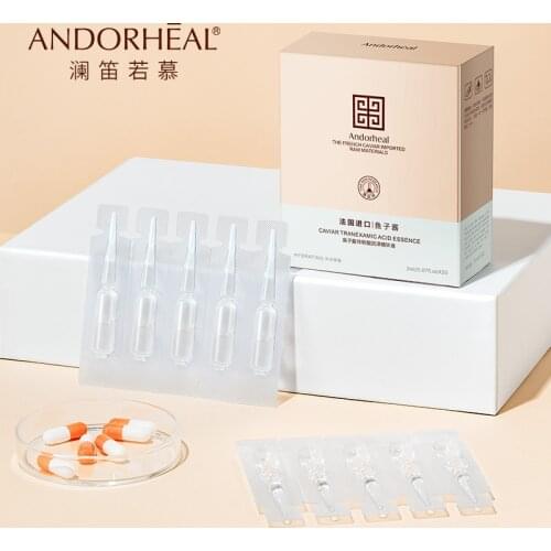 20Pcs Sheep Placenta Serum Face Centella Face Essence Whitening Improvement Dry Shrink Pores Nourish Liquid Anti-Aging