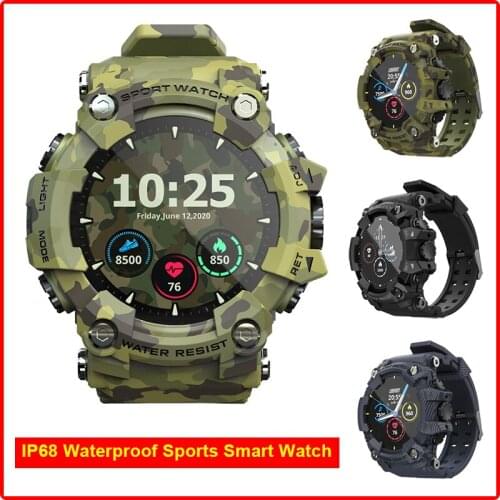2020 Outdoor Sport Smartwatch HR BP BO Monitor Message Call Reminder IP68 Waterproof Watch Men Women For Huawei Xiaomi VIVO IOS