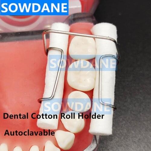 New Dental Cotton Roll Holder Clip Dental Orthodontic Isolator Tool Clinic Ortho Lab Supplies Cotton Holder Autoclavable