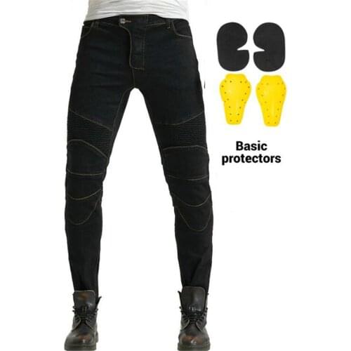 Summer Black Motorcycle Pants Motorcycle Jeans Motorbike Protective Gear Moto Pants Riding Touring Trousers Motocross Men Pants