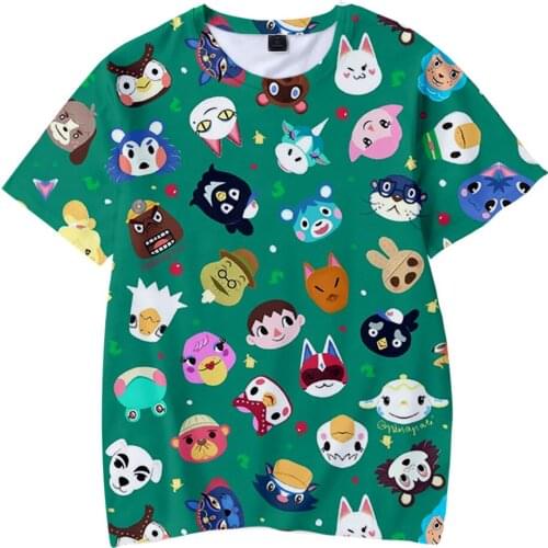 2020 Animal Crossing 3D Printed Children T Shirt Fashion Spring/Summer Short Sleeve Tshirt Harajuku Streetwear for Kids