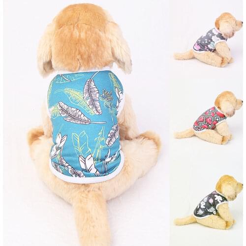 Cute Printed Dog T Shirt Summer Puppy Vest Thin Pet Clothes Universal Pets Clothing For Small Dog Chihuahua Pet Supplies
