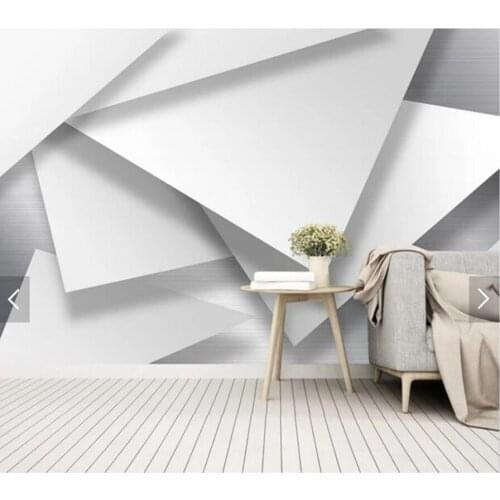 Custom 3D wallpaper, modern minimalist abstract geometric mural for living room bedroom sofa background decorative wallpaper