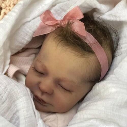 Popular 18 Inches Aspen Asleep Reborn Doll Kit Very Soft Hands Unpainted Unfinished Doll Parts DIY