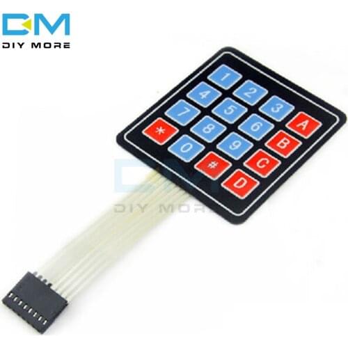 4 * 4 Matrix Array Matrix Keyboard 16 Key Membrane Switch Keypad Module For arduino 4X4 Matrix Keyboard DC 35V 100mA 1W Board