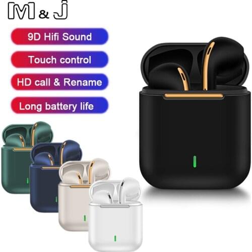 TWS Earbuds J18 wireless bluetooth Earphones Waterproof Sport headset With Charger Box 5.0 mobile phone Smart Touch headphones