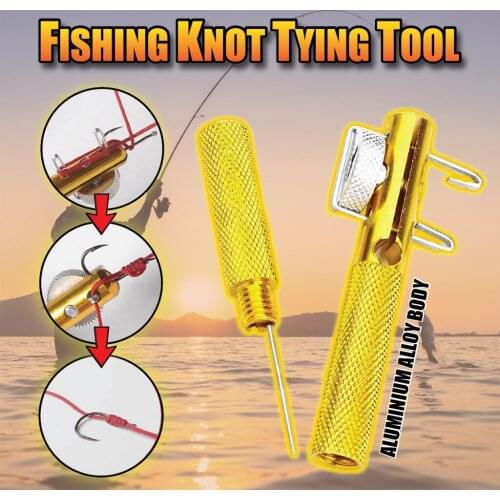 Portable Fishing Quick Knot Tool Practical Knot Line Tying Knotting Tool Manual Fish Hook Fast Bandage Tools Fishing Supplies