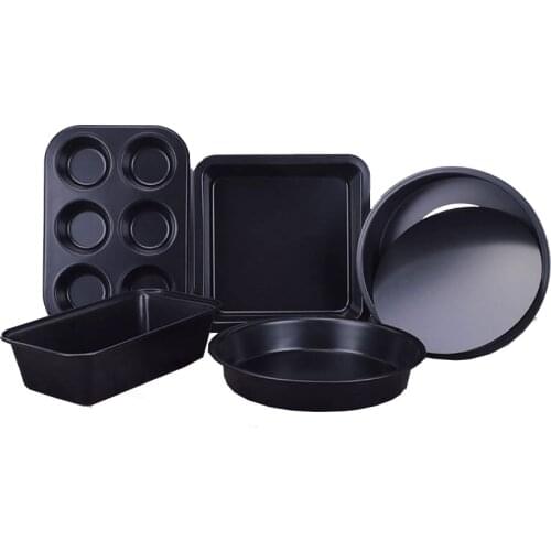 Oven Baking trays 5 pcs of baking pasty molds cake pan pizza tray