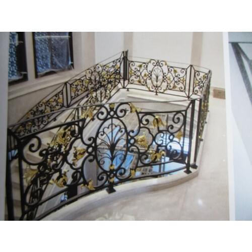 Hench Shanghai China factory design Stair Modern Wrought Iron Railing Designs