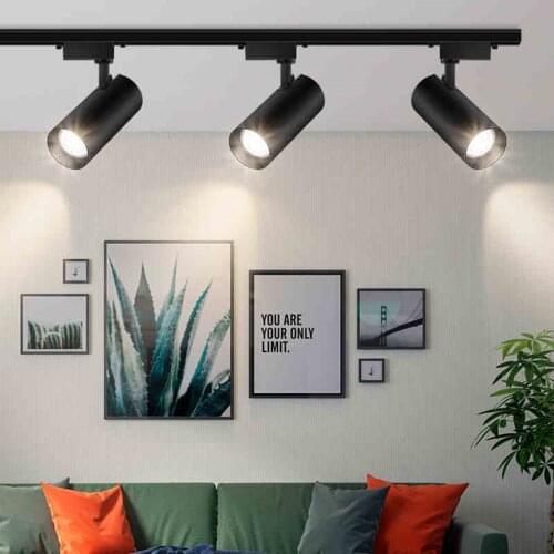 Led track light COB track spotlight 5/7/12W spotlight clothing store bar restaurant KTV lighting LED downlight