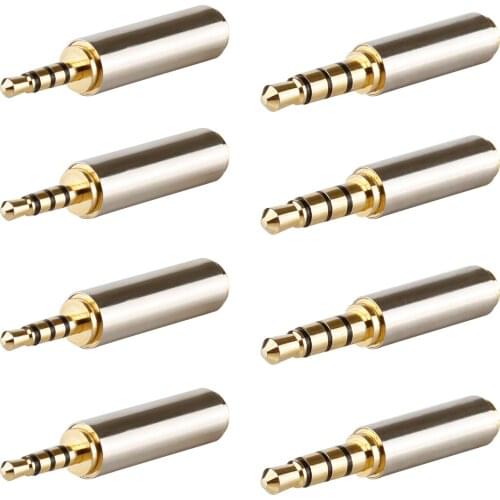 For 3.5mm to 2.5mm / 2.5mm to 3.5mm male to female adapter converter stereo audio headphone jack high quality