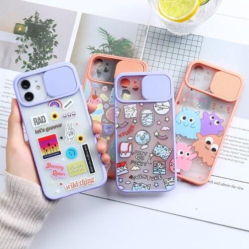 Camera Lens Protect Phone Case For iPhone 11 12 Pro Max X XS XR Xs Max Mate Painted PC Cover For iPhone 12 Mini 6 6s 7 8 Plus