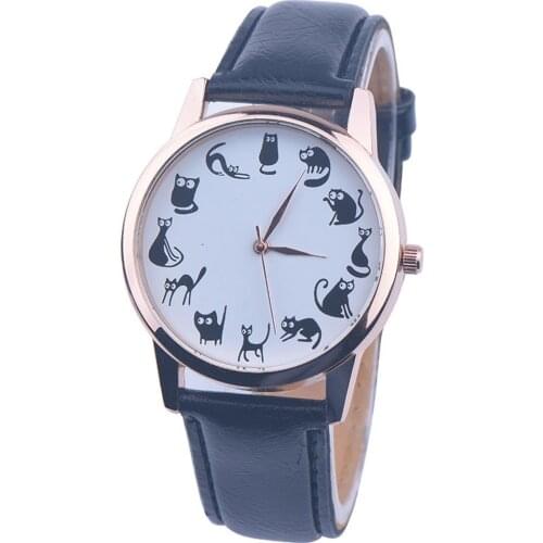 Women Top Brand Luxury Quartz Watch Creative animal pattern 2019 Leather Distinguished Women Clock Relogio Feminino Gift Q