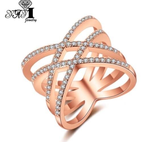 YaYI Jewelry Summer Fashion Princess Cut White AAA Zircon 10K Gold Filled Engagement Wedding Lover Heart Copper Rings 1341