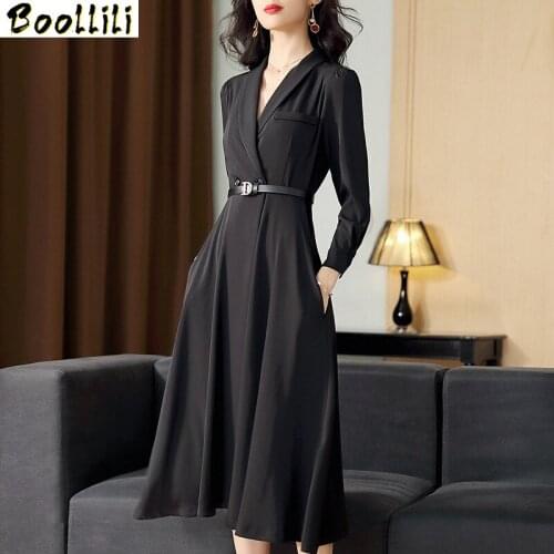 Real Silk Vintage Dress Women Clothes 2020 Spring Autumn Maxi White Dress Elegant Ladies Dresses Long Sleeve Dress Vestidos