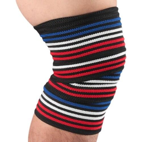 1PC Knee Support Men Pressurized Elastic Knee Pads Protector Breathable Bandage Knee Brace for Basketball Tennis Cycling Fitness