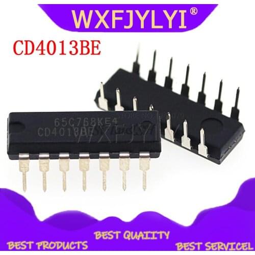 10PCS CD4013BE DIP-14 CD4013 DIP new and original IC