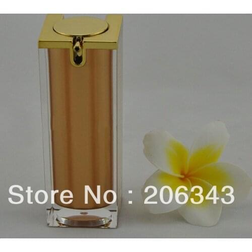 15ml square acrylic press pump lotion.emusion bottle,cosmetic container,press pump bottle ,Cosmetic bottle