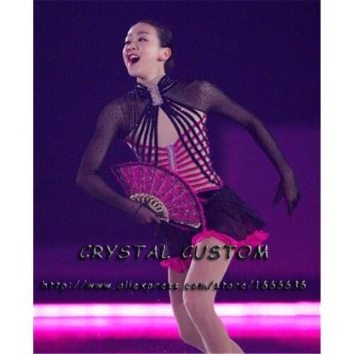 2016 Girls Figure Skating Dresses Fashion New Brand Vogue Figure Skating Competition Dress Customized DR3125