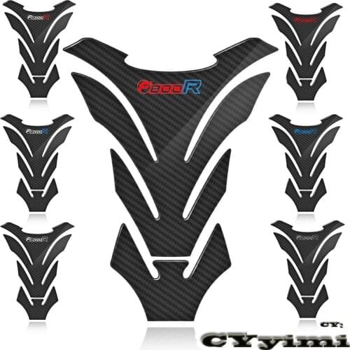 3D Carbon Fiber Motorcycle Fuel Tank Pad Cover Protector Decal Stickers For BMW F800R F 800R
