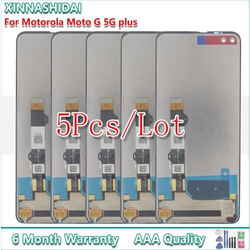 5 Pcs LCD Display For Motorola Moto G 5G Plus LCD Display Touch Screen Assembly Replacement For Moto G 5G Plus