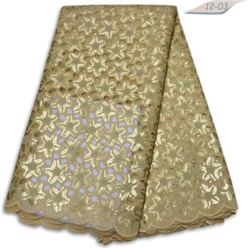 African Lace Fabric With Sequins 2019 Latest Fabric High Quality Velvet Tulle Sequins Lace Fabric Dress 01