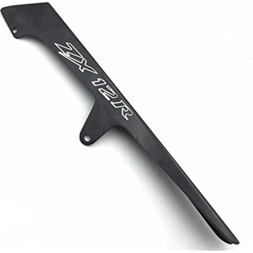 Aluminum Chain Guard New For Kawasaki Ninja ZX12R ZX12 2000 - 2005 Black Aftermarket Free Shipping Motorcycle Parts