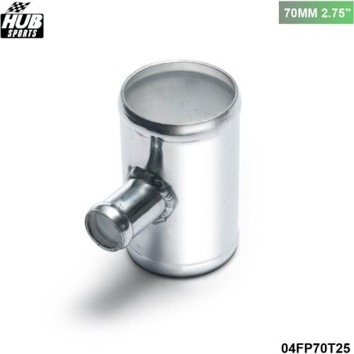 70mm 2.75" T-Piece Aluminum Intake Cooling Systems Turbo intercooler T-Pipe piping for 25mm OD BOV For Toyota camry HU-04FP70T25