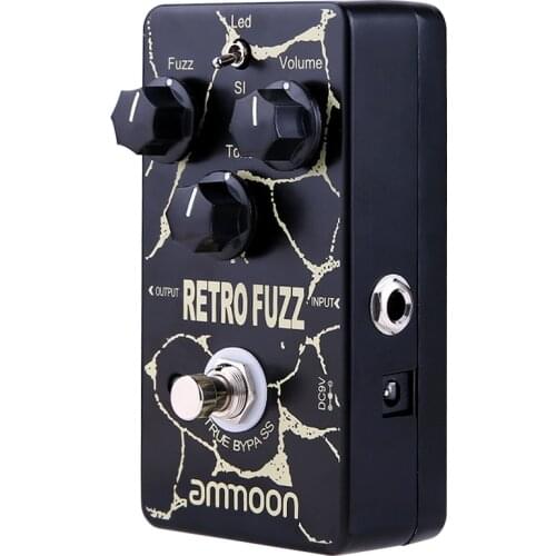 Ammoon RETRO FUZZ Analog Fuzz Guitar Effect Pedal 2 Modes True Bypass Aluminum Alloy Shell Guitar Accessories