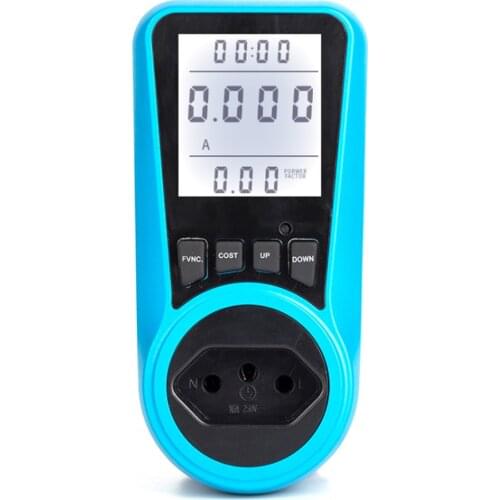 BR Backlight Power Metering Socket Electric Power Monitor Intelligent Billing Socket Electric Meter