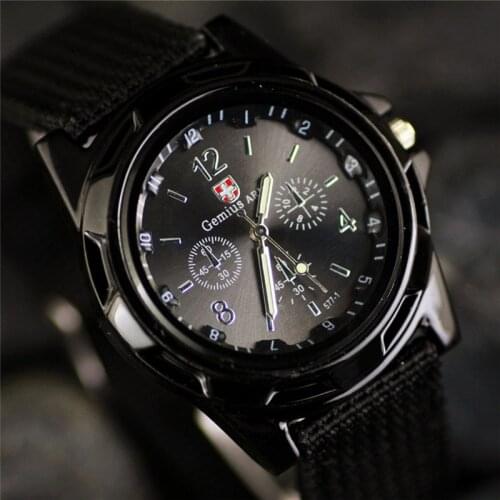 New Famous Brand Casual Mens Army Military Watch Quartz Watch Canvas Strap Soldier Men Sports Wristwatches relogio masculino