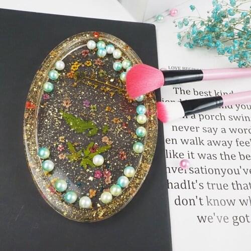 Diy Tray Mold Fish Scale Storage Box Epoxy Resin Mold Dinner Plate Silicone Mould Casting Molds Crafts Jewelry Organizer Mold