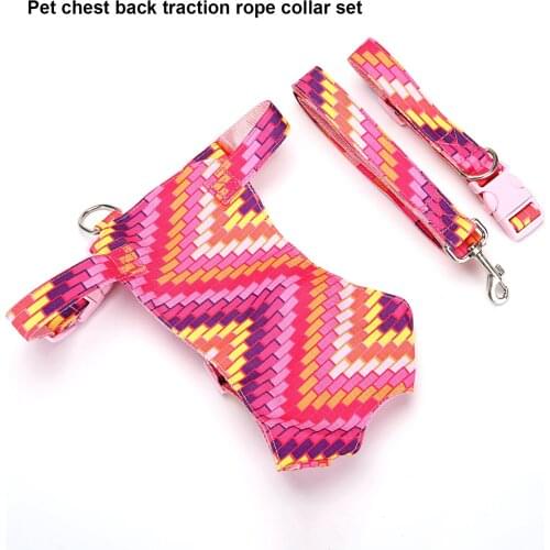 Pet Dog and Cat Adjustable Harness with Leash Reflective and Breathable for Small and Large Dog Harness Vest Pet Supplies