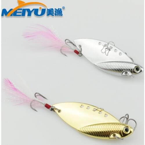 EMMROD bionic bait flying fish sequins Metal lures sequins false bait fish bait 10Pcs/SET with feathers 10g/5cm 14g/6cm 22g/7cm
