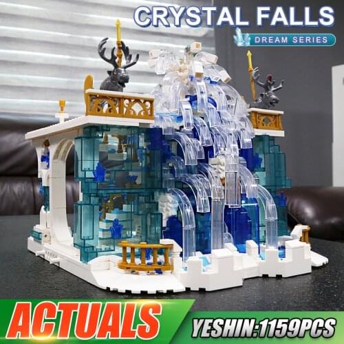 MOULD KING 11009 Creative Toys The MOC Crystal Falls Model Building Blocks Assembly Brick Kits Educational Kids Christmas Gift