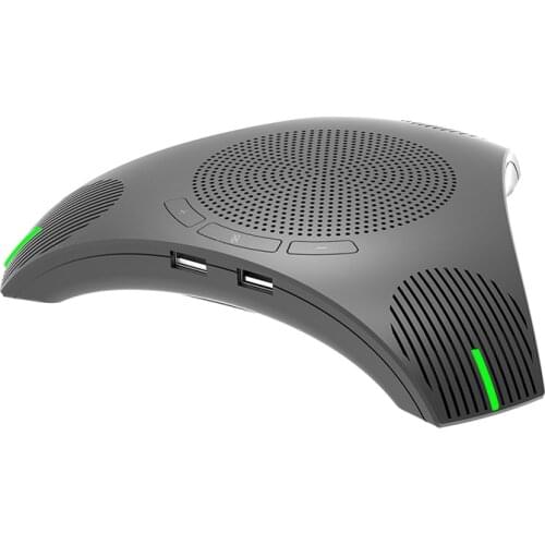 G95 Mini USB Desktop Computer Conference Omnidirectional Microphone Mic Speaker Speakerphone for Business Video Meet