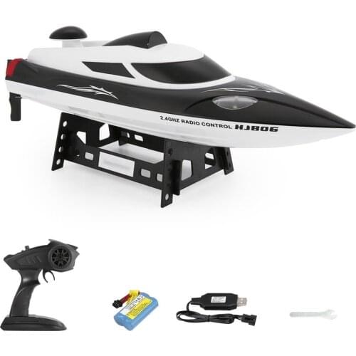 HJ806 47cm 2.4G RC 30km/h High Speed Racing Flipped Boat Water Cooling System Flipped Omni-directional Voltage Prompt