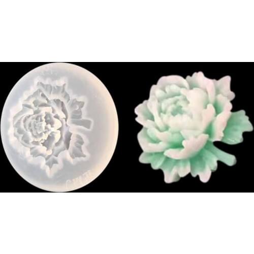 JAVRICK 3D Flower Rose Silicone Mould Mold For Resin Jewelry Pendants Necklace Making