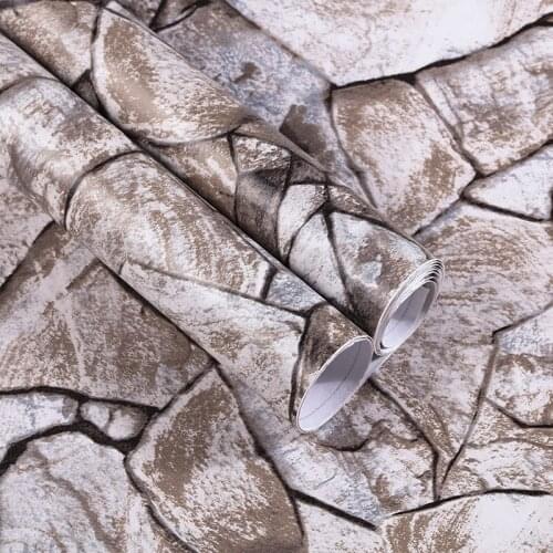 KAMANNI 3D Retro Brick Porch TV Background Wall Furniture Renovation Paste PVC Self-adhesive Wallpaper Wallpaper