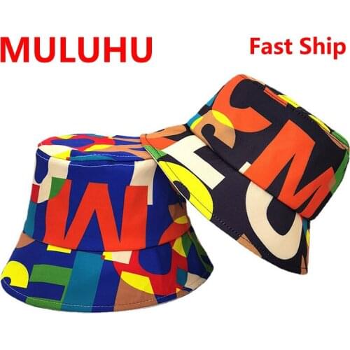 Emmer Hoed Colored Letters Men Women Cotton Hip Hop Cap Summer Panama Fashion Fold Sun Fishing Fisherman Hats Chapeau Femme