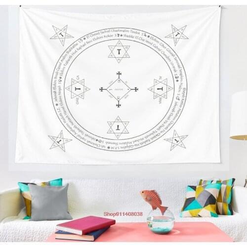Classic Magic Goetia Circle tapestry Hanging Tapestry Hippie Wall Hanging Blanket Wall Carpet Yoga Mat Home Decor
