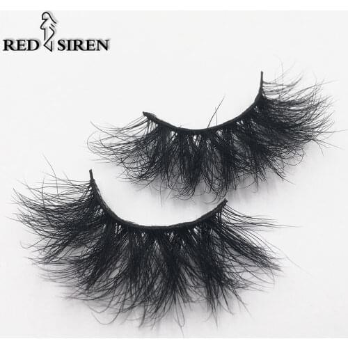 RED SIREN Fluffy Lashes 3d Mink Lashes 12mm-20mm Soft Thick Natural Eyelashes Wholesale False Eyelashes Makeup Lashes Mink