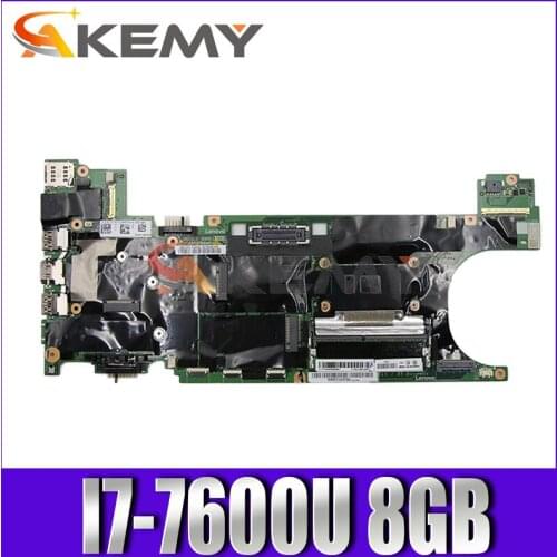Laptop motherboard For LENOVO Thinkpad T470S I7-7600U 8GB SR33Z Mainboard 01ER068 NM-B081 Full tested