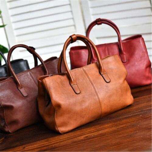 Fashion casual leather ladies handbag simple daily weekend party ladies natural real genuine leather shoulder messenger bag