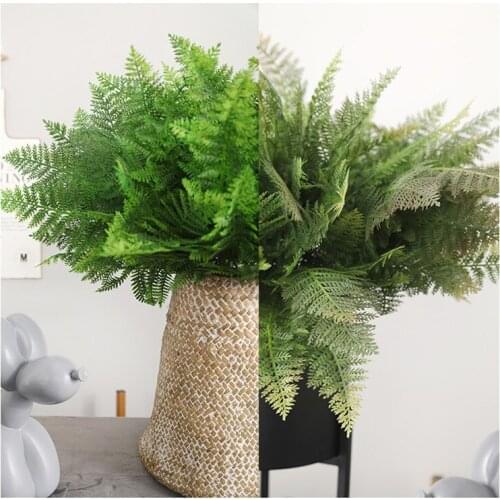 A Bundle Of 5 Forks 35 Persian Leaves Artificial Flowers And Green Plants Party Wedding DIY Flowers Background Decoration