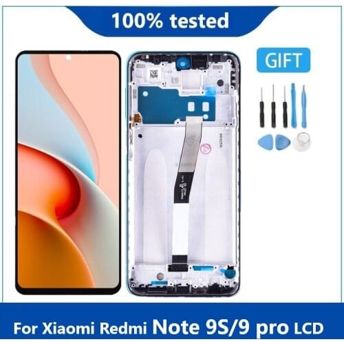 Original LCD For Xiaomi Redmi Note9S 9pro LCD Display Screen For Xiaomi Redmi Note 9s 9 PRO LCD Screen With Frame