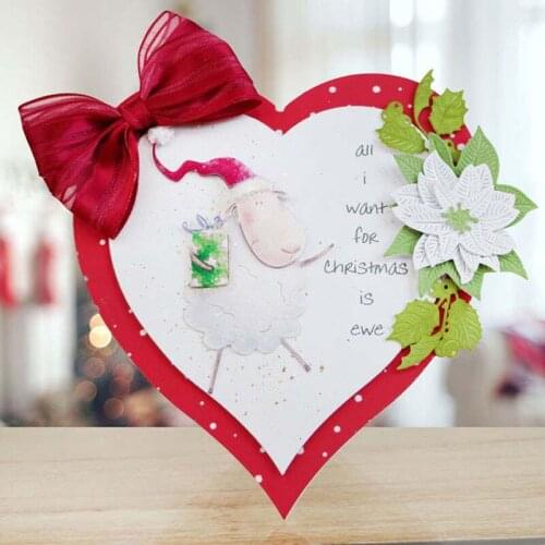 Christmas Sheep With Hat Metal Cutting Dies Stencils For DIY Scrapbooking Decorative Embossing Suit Paper Cards Die Cutting Tool